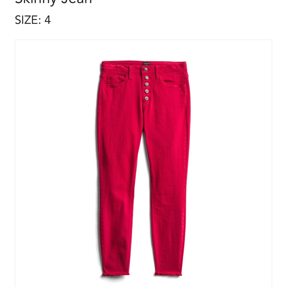 Just Black, Apple Red Jeans, Size 27 (4)